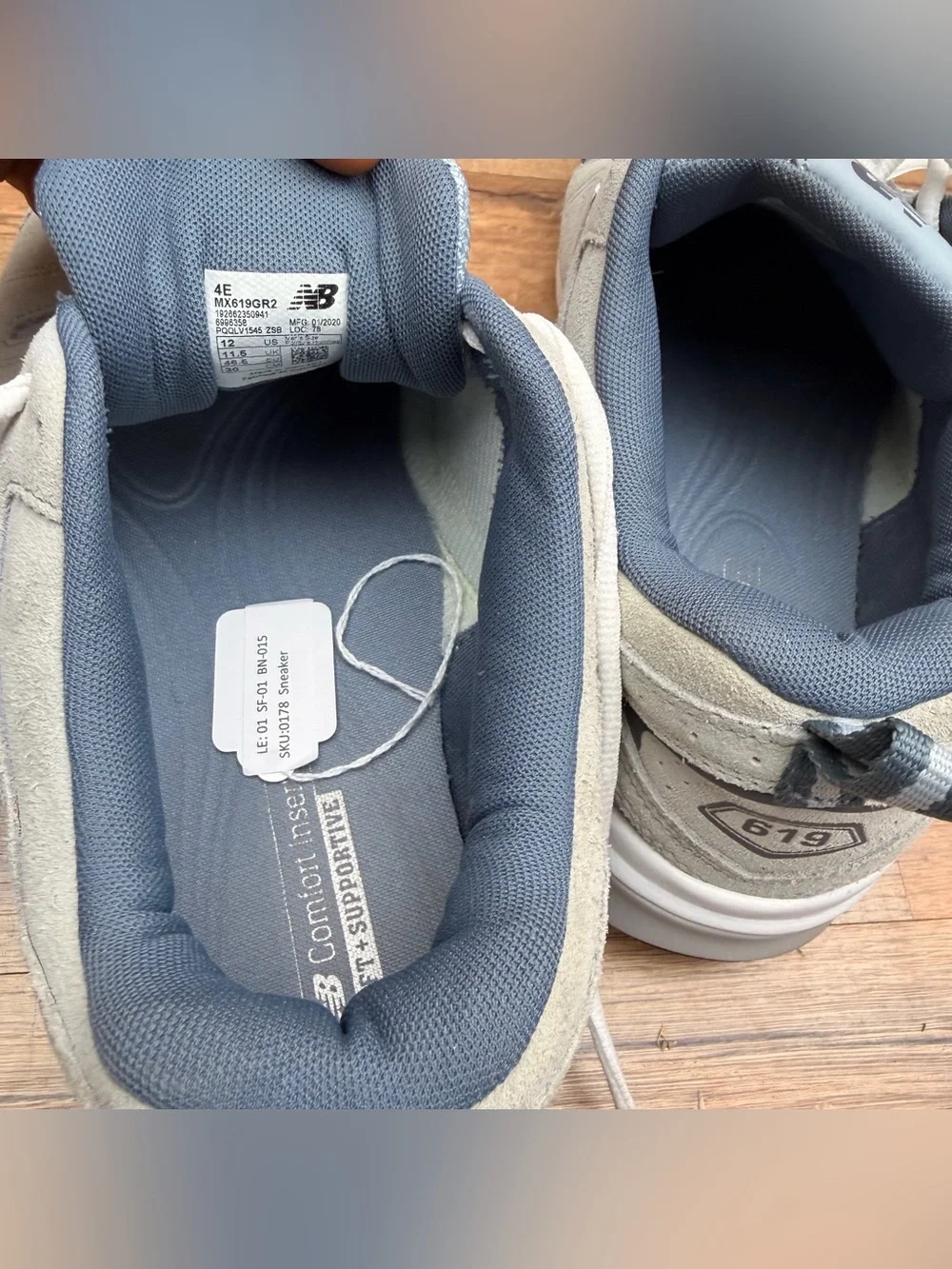 New Balance 619 Men size 12 4E Gray Training Sneakers Shoes